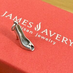 JAMES AVERY Sterling Silver Open Toe High Heel Charm Pendant; Un-cut; RETIRED